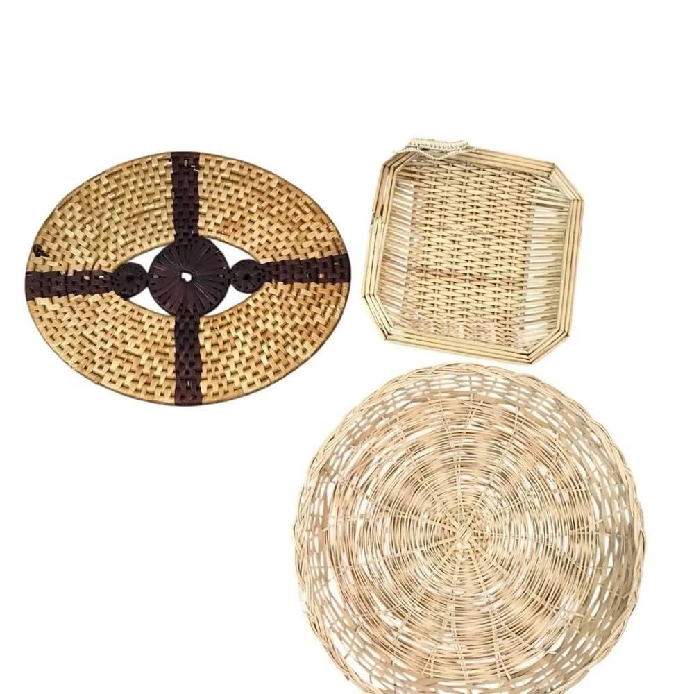 Handcrafted Woven Basket Collection - Natural and Brown